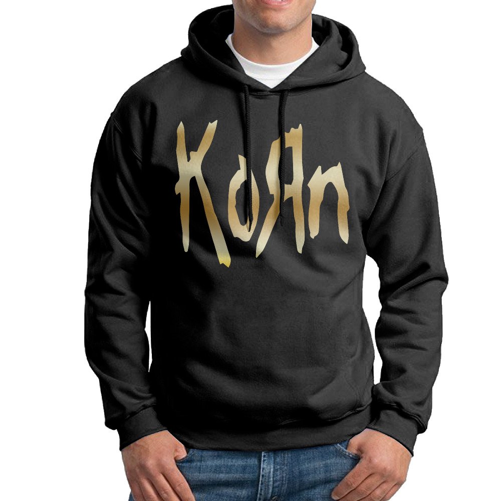 Men's Korn Vinyl Decal Sticker Gold Logo Hoodie Sweatshirt Black : Amazon.ca:  Clothing, Shoes u0026 Accessories