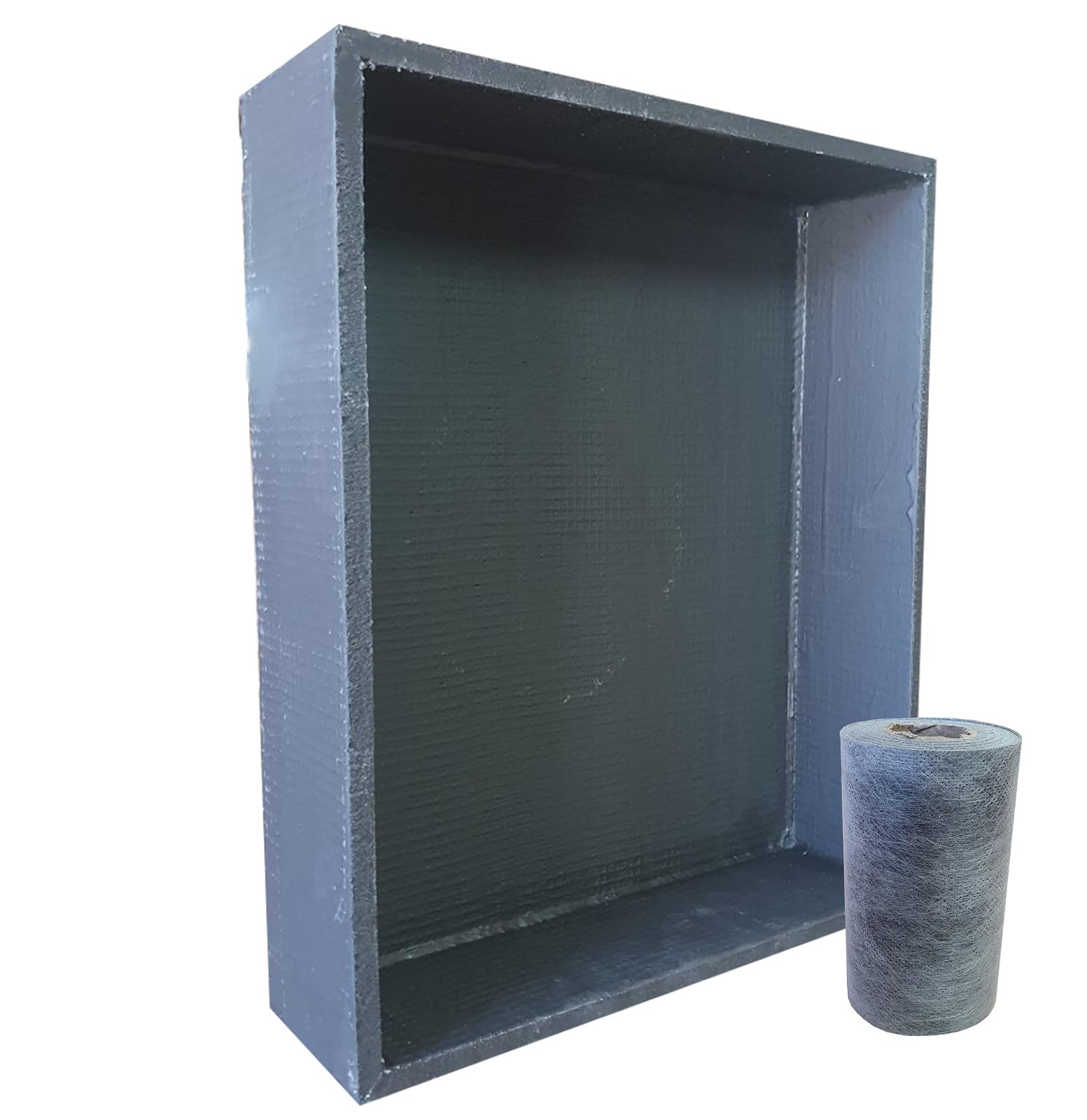 Nassboards Shower Niche Sleek Design - Tileable Shelf, Wet Room Alcove Recess, Waterproof Storage - Easy Installation for Home Improvement, Bathroom Renovation - Durable, Lightweight, 5m Tape Included