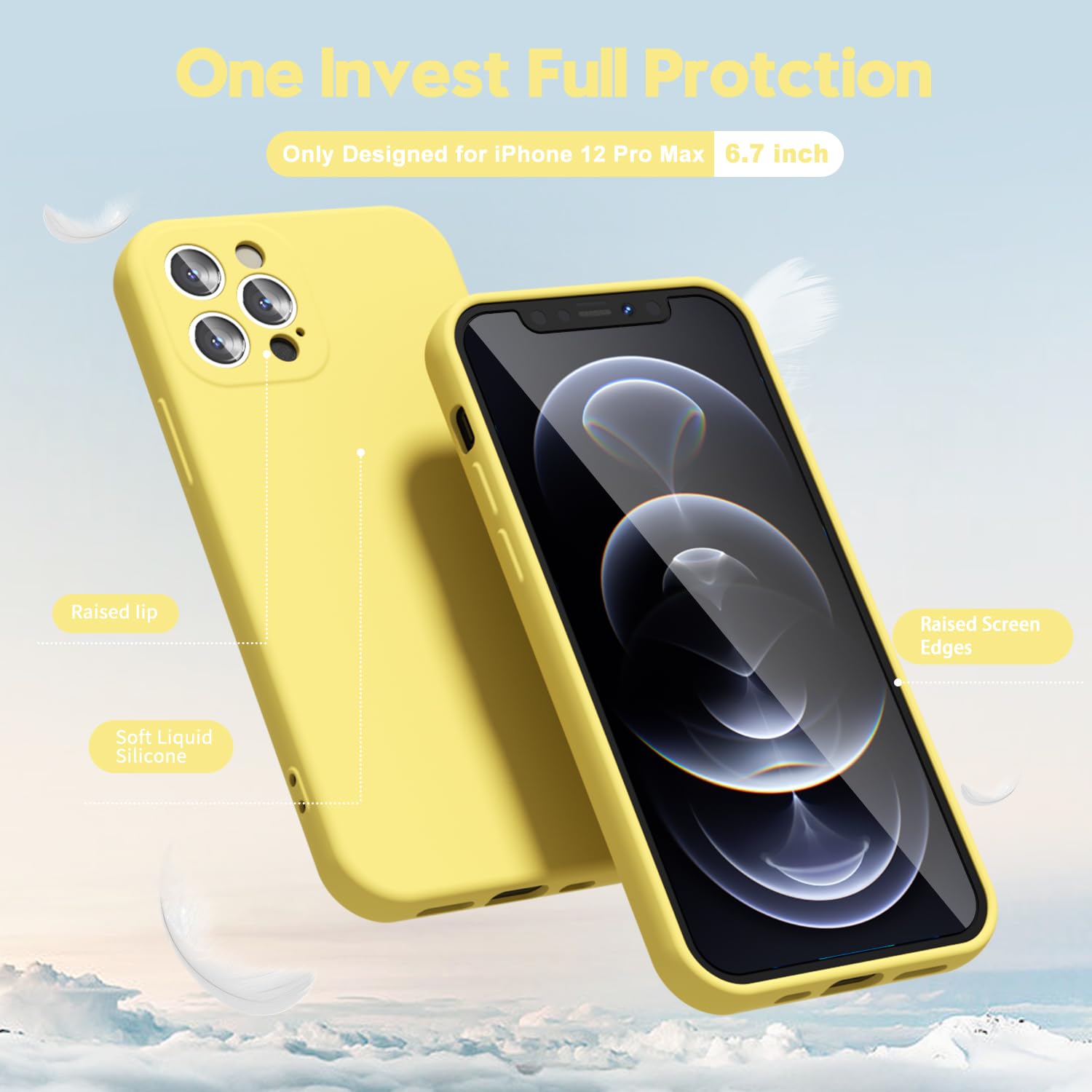 oakxco for iPhone 16 Pro Max Case Liquid Silicone, Soft Rubber Gel Elegant Aesthetic Basic Simple Cover, Cute Thin Slim TPU Matte Solid Color Plain Smooth Case for Women Girl, Light Pink — view 1712