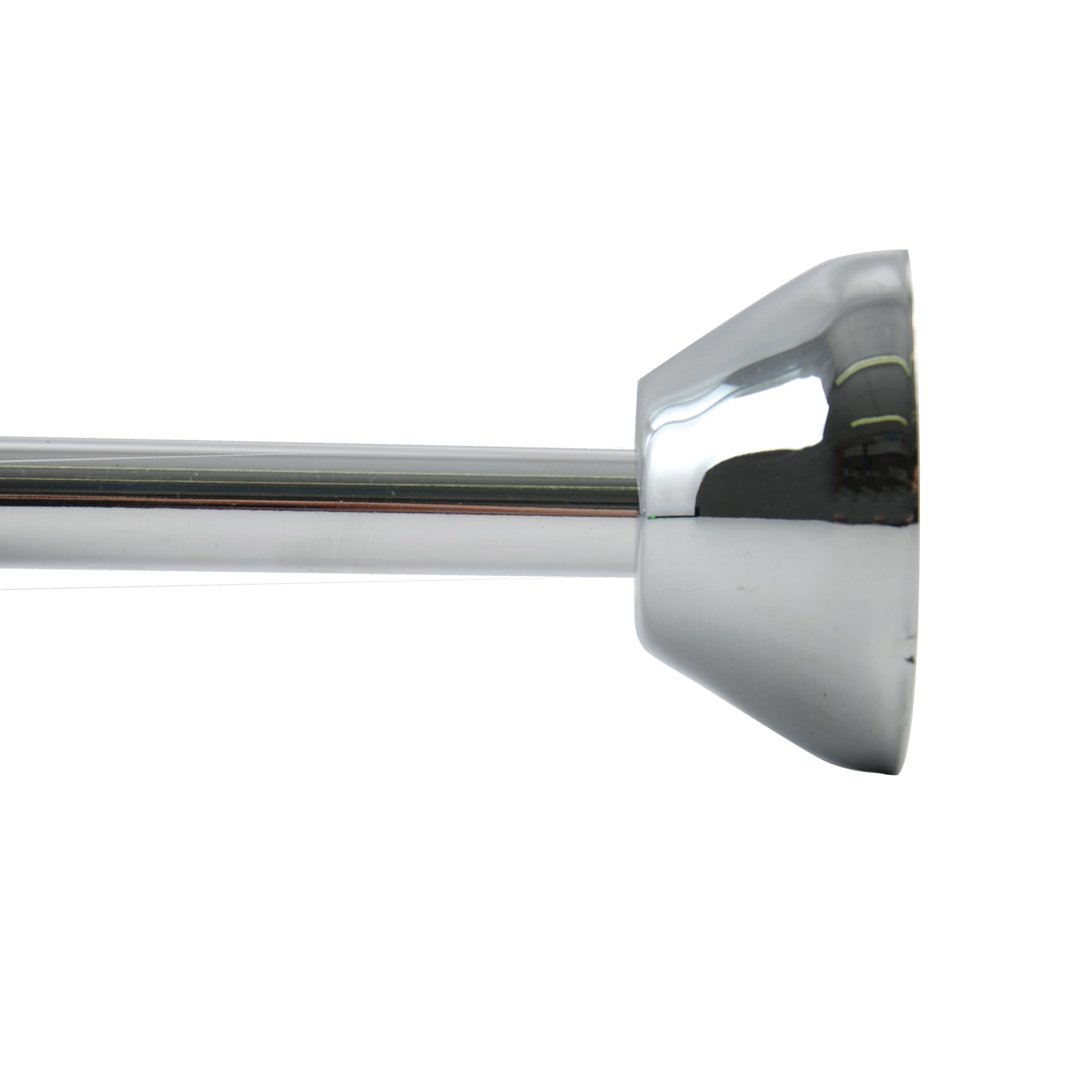 Spirella, Barre tringle pour rideau de douche d'angle à fixer en Inox, Modèle SLIM, support plafond & anneaux rideaux inclus, Adapté à tous les Rideaux, 170x75cm, Chromé