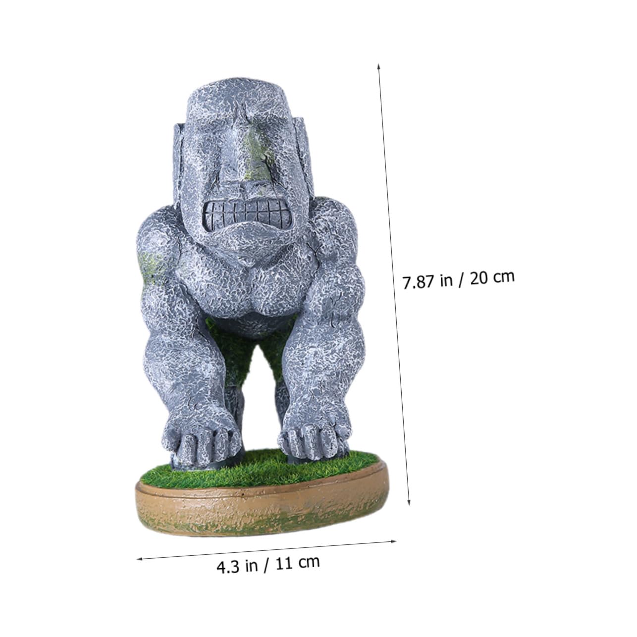 Gatuida Supporto per Controller da Gaming in Resina a Forma di Statua Moai, Design Unico Resistente a Usura e Sbiadimento, per Home e Desktop