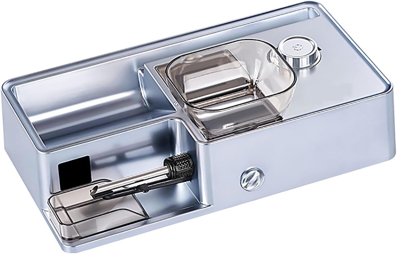 Electric Cigarette Machine, Fully Automatic Cigarette Filling Machine, with LCD Display, Double Compartment Design, 3-Level Tightness Adjustment, 5-Speed Adjustment, 8/6.5/5.5mm, for Gift