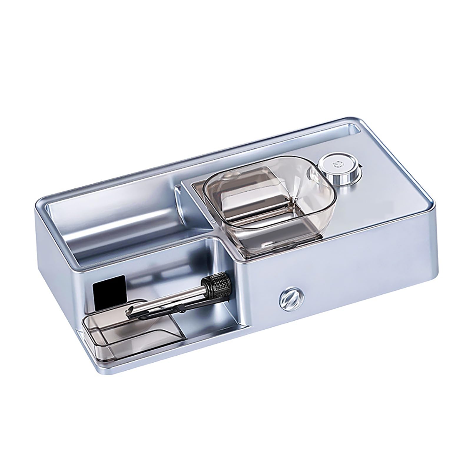 MObyat Macchina Elettrica per Sigarette, Riempitrice di Sigarette Completamente Automatica, con Display LCD, Design a Doppio Scomparto, Regolazione della Tenuta a 3 Livelli, Regolazione a 5 velocità