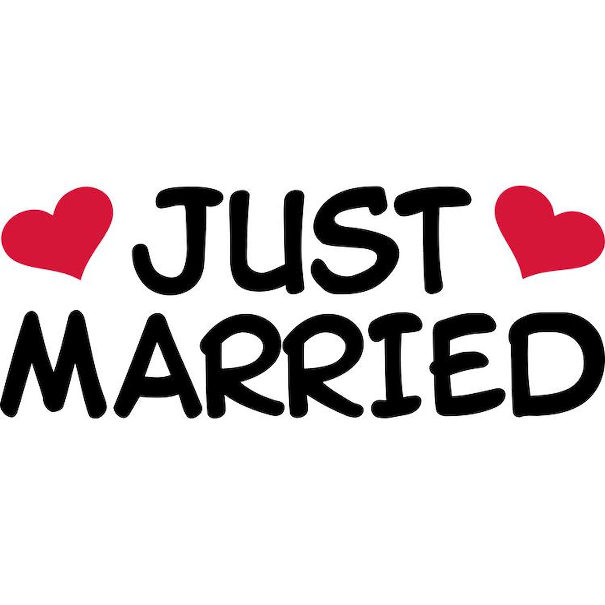 CafePress Just Married Wedding Car Magnet 10 X 3 Car Magnet 10