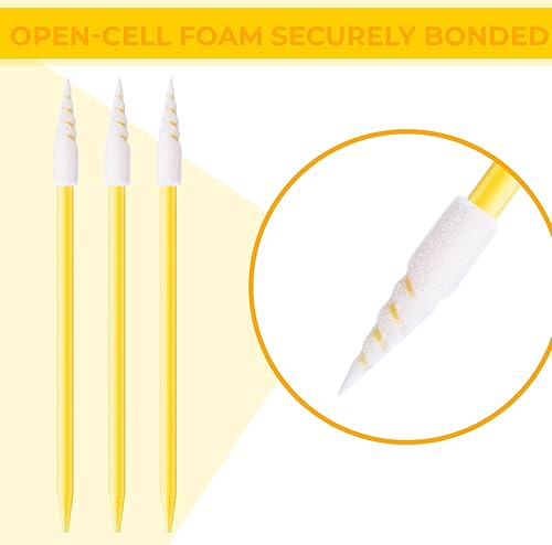 Vista 10 de Chinco 200 hisopos de limpieza para impresora de inyección de tinta, cabezal de impresión, cámara, lente óptica, equipo óptico (verde)