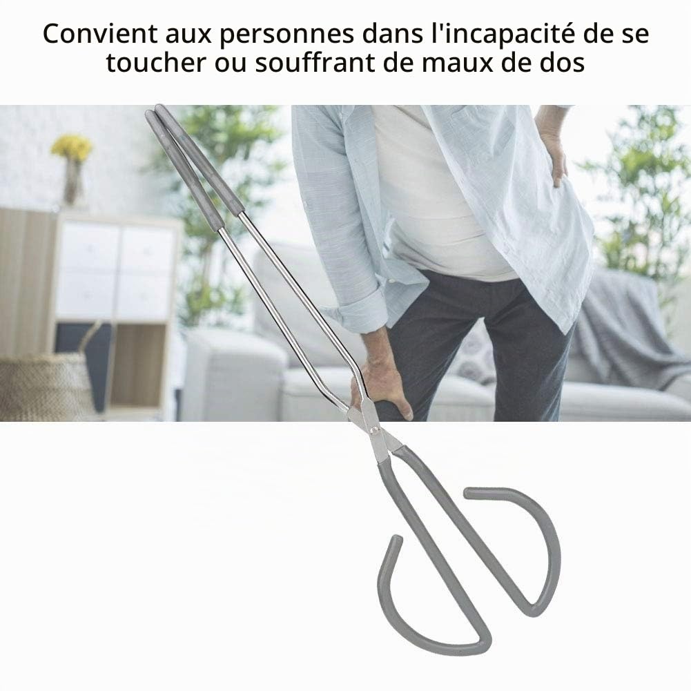 Porte-papier toilette long, aide à la toilette, aide à la salle de bain (15 pouces)