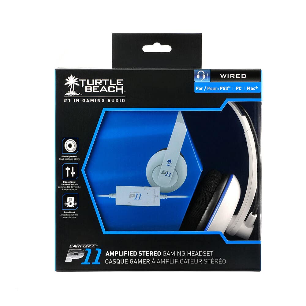 Turtle Beach Ear Force P11 - Auriculares (Alámbrico, 3,5 mm, 3.7 m, 20 - 20000 Hz, 120 Db, 50 mm)
