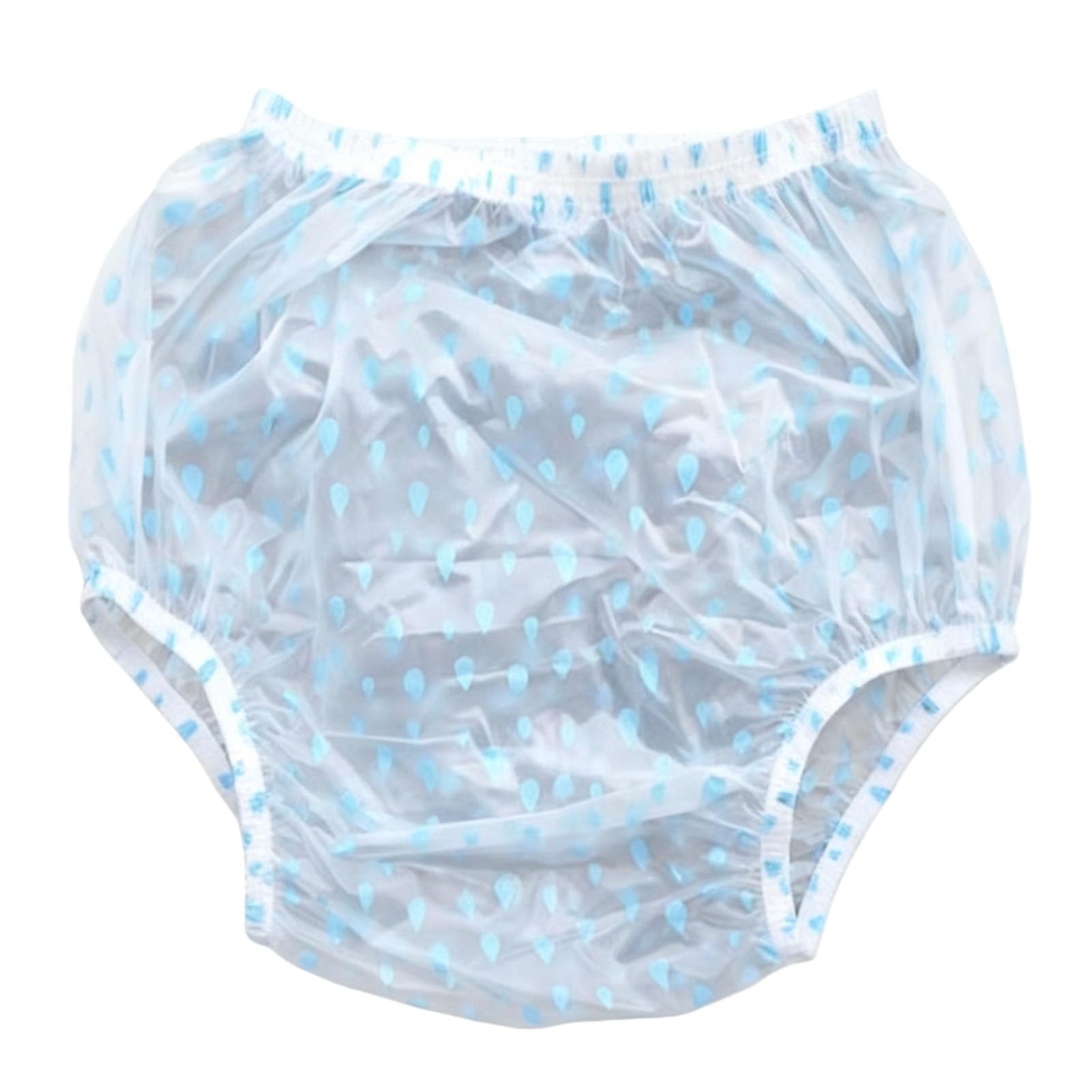 Adulto Incontinencia Pantalones de Plástico Ropa Interior Prueba de Fugas para Incontinencia Bragas Silencioso Cómodo para Unisex Lavable ReutilizableClear,S
