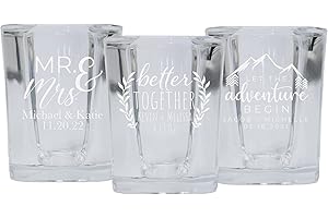 Personalized Shot Glasses for Wedding Favors: A Memorable Keepsake