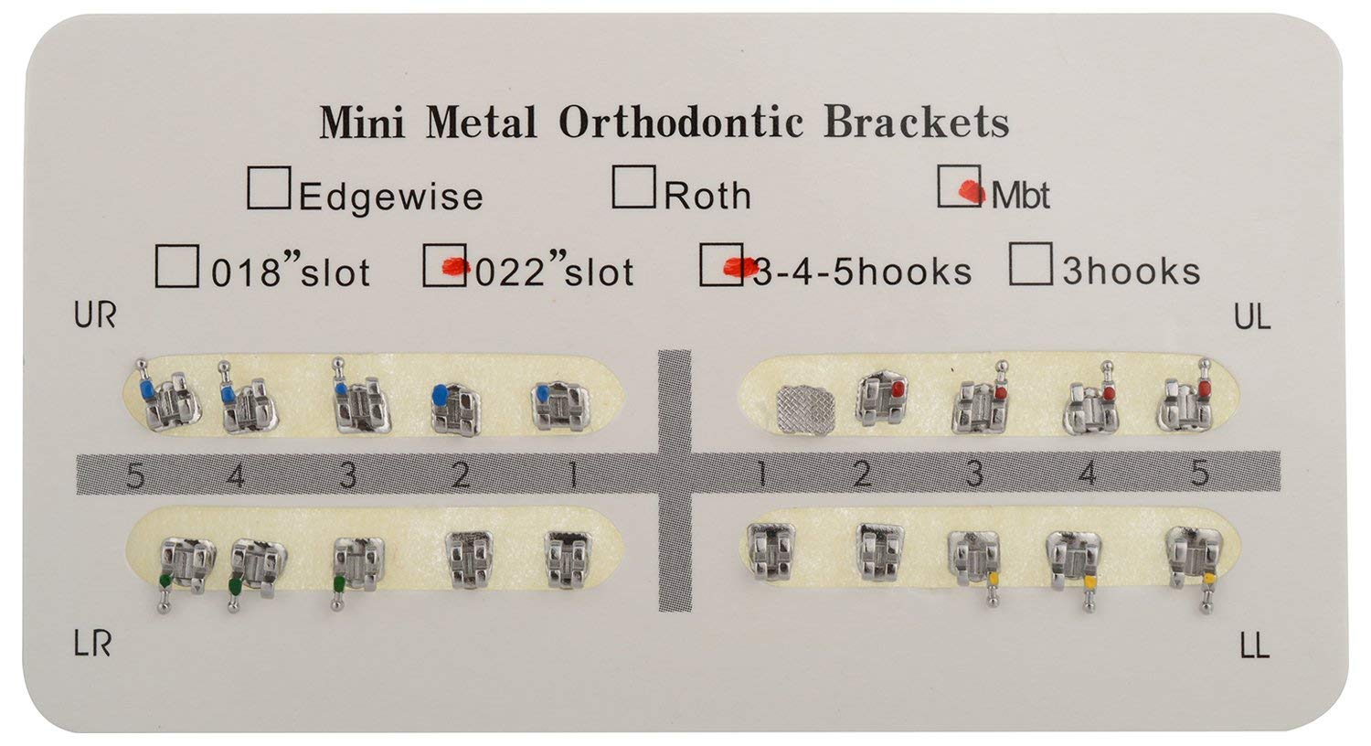 Dental Orthodontic Metal Brackets Kit