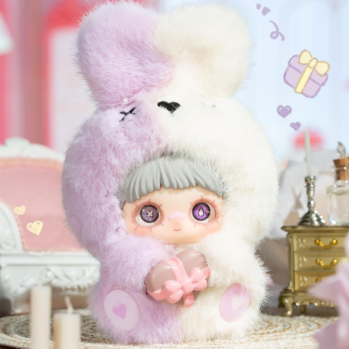 Maymei May I Love You Serie Blind Box Action Figurki Mystery Box, śliczne zabawki losowe, prezent urodzinowy, Boże Narodzenie, zabawka kolekcjonerska do dekoracji biurka, 3 szt