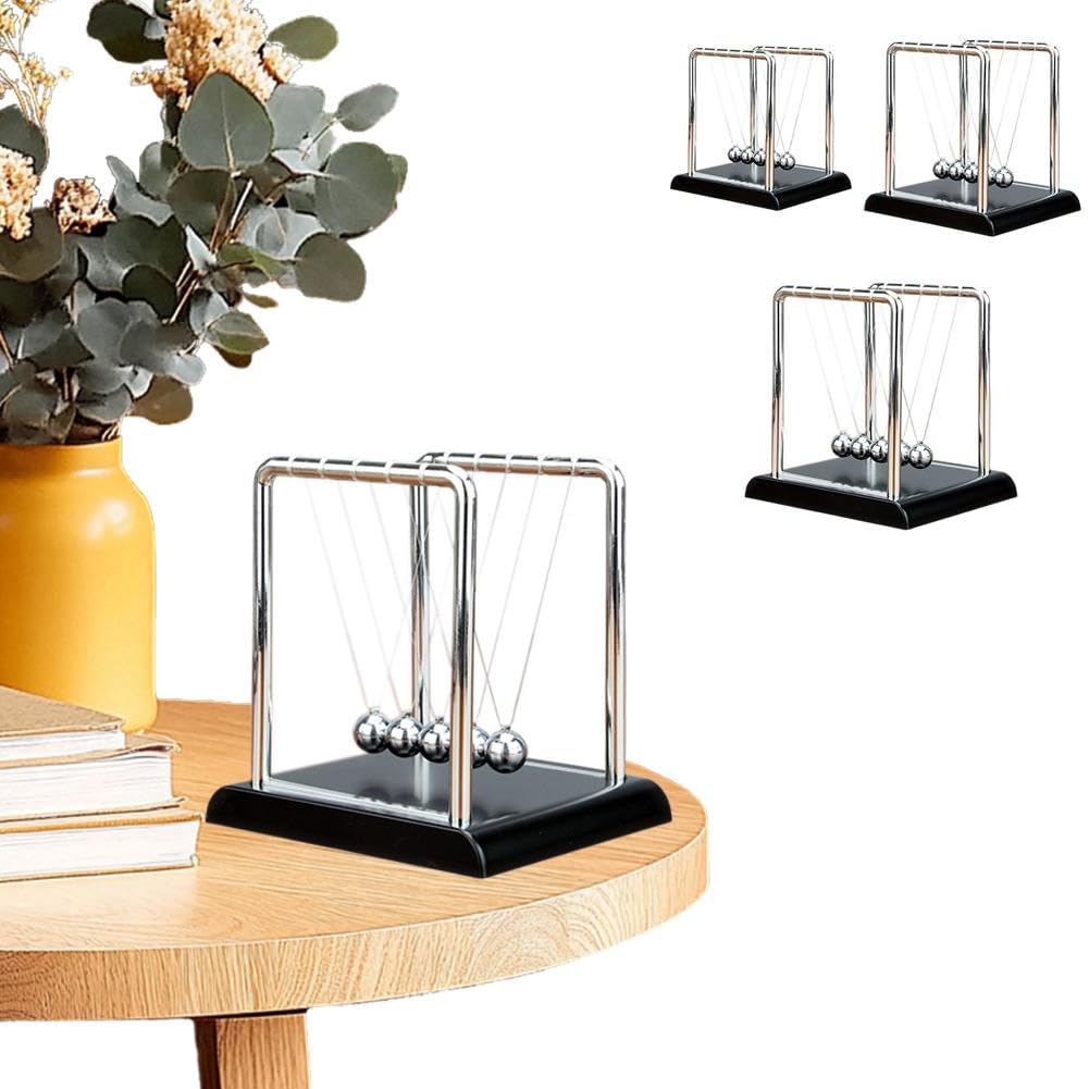 Newtons Cradle, Pendulum, Newtons Cradle Desk Toy, Perpetual Motion Machine