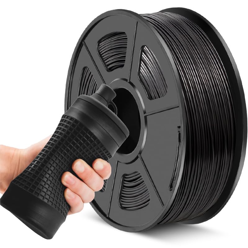 Image of JAYO Black TPU Filament 1.75mm 1KG, Flexible 3D Printer Filament | Shore 95A, Strong Elasticity, Abrasion Resistance, Smooth Pringting, Fits Most FDM Printers
