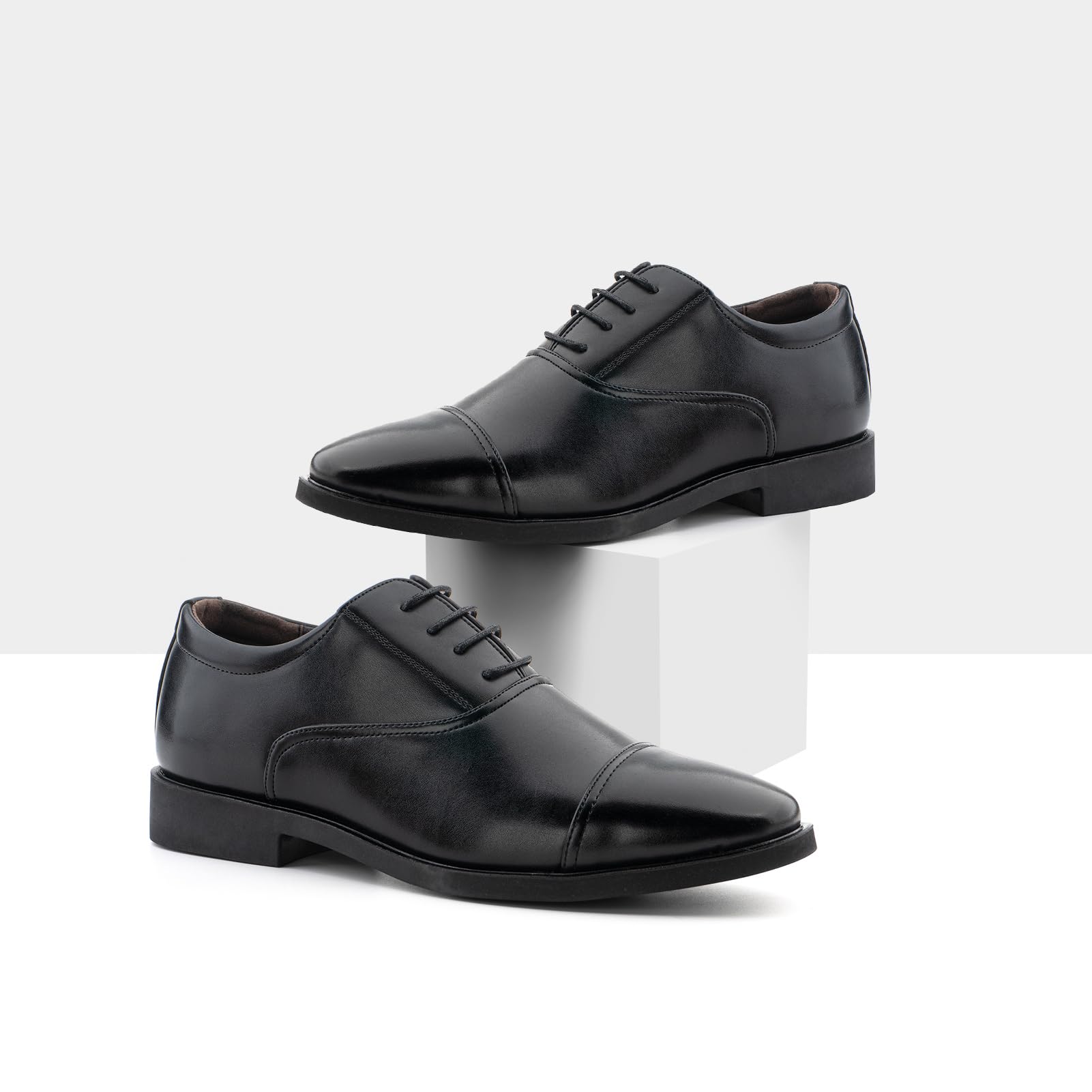 Hitmars Scarpe Uomo Derby Scarpe Eleganti Formale Vintage Oxford Scarpe,Classiche Comode Nero Marrone EU 39-48