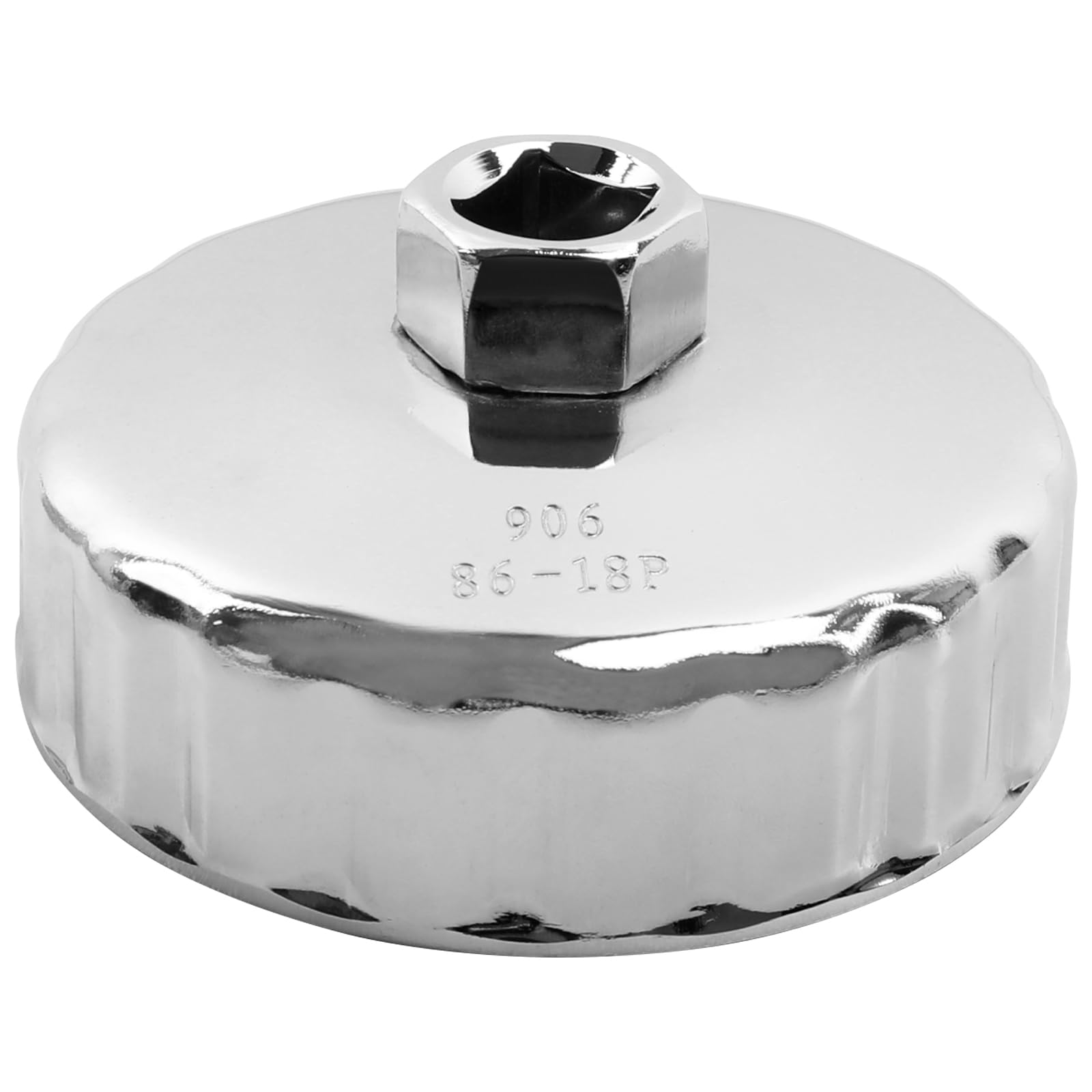 Tongze 86mm Oil Filter Wrench: 18 Flutes Oil Filter Removal Tool Compatible with Maserati 188814 Oil Filter