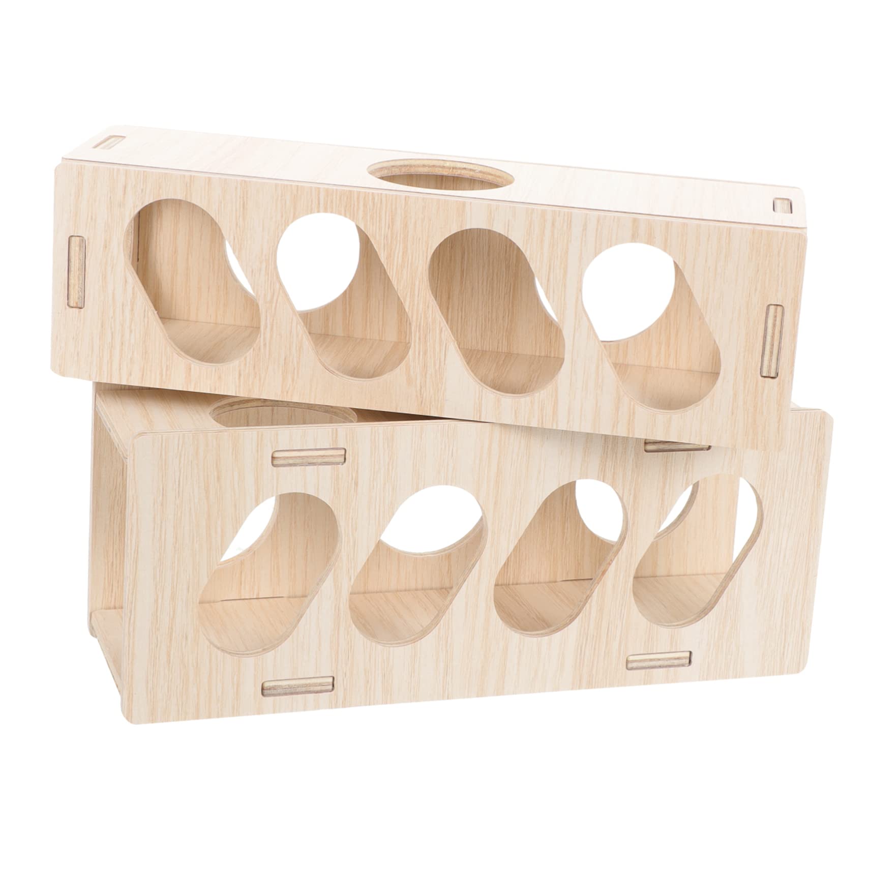 BCOATH 2Pcs Hamster Hideout Tunnels Chew for Rats Dwarf Hamsters Durable Easy to Pet Tunnels for Exercise Play Guinea Pig Accessories for Fun