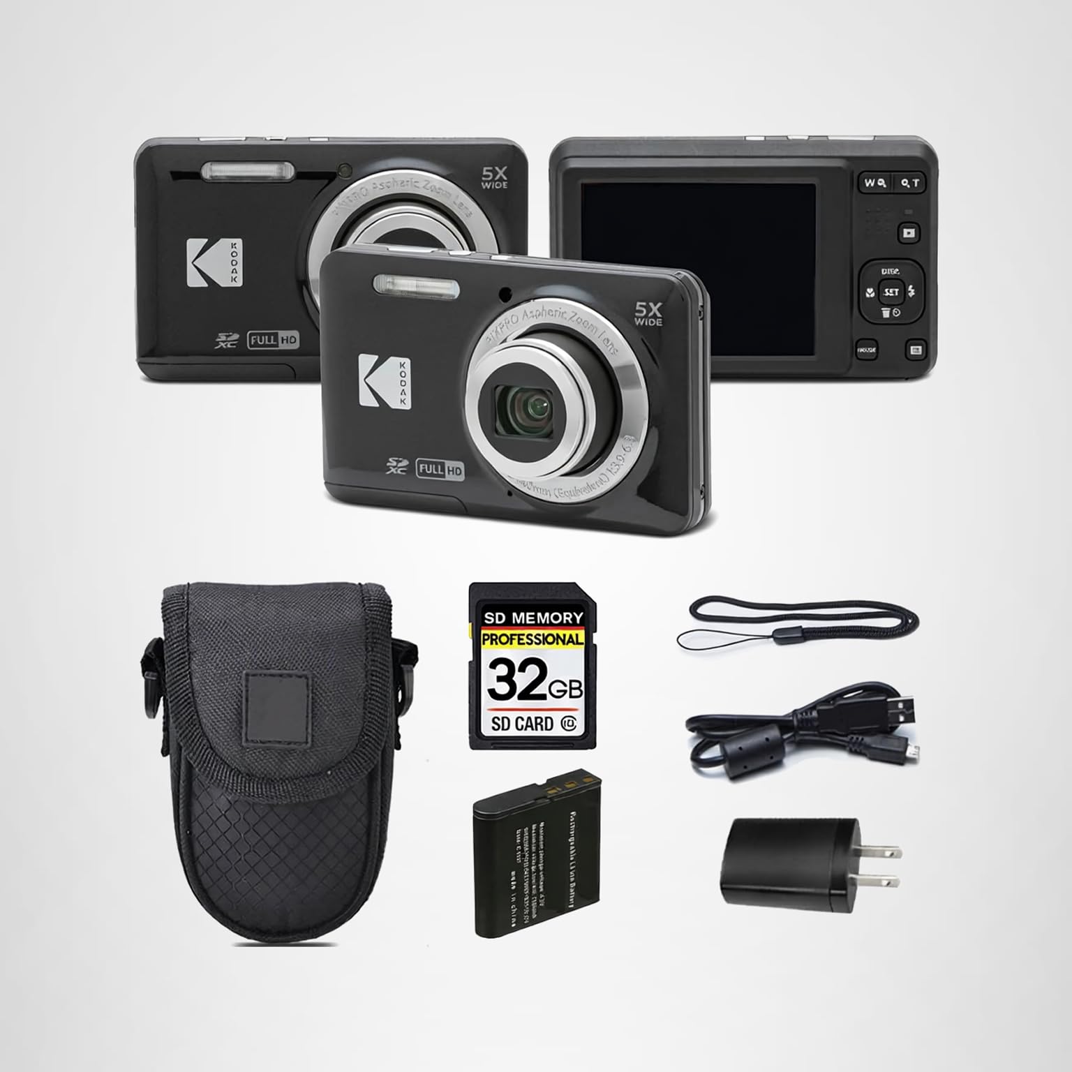 Amazon.com : Kodak PIXPRO FZ55 Digital Camera, 16MP Compact Point