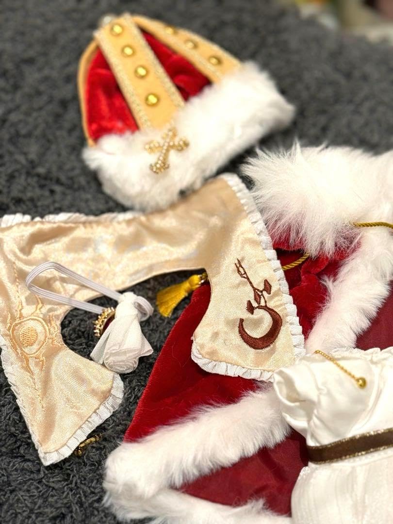 サンタクローススーツ20CM ぬい服無属性 ぬいぐるみ用服着せ替え人形