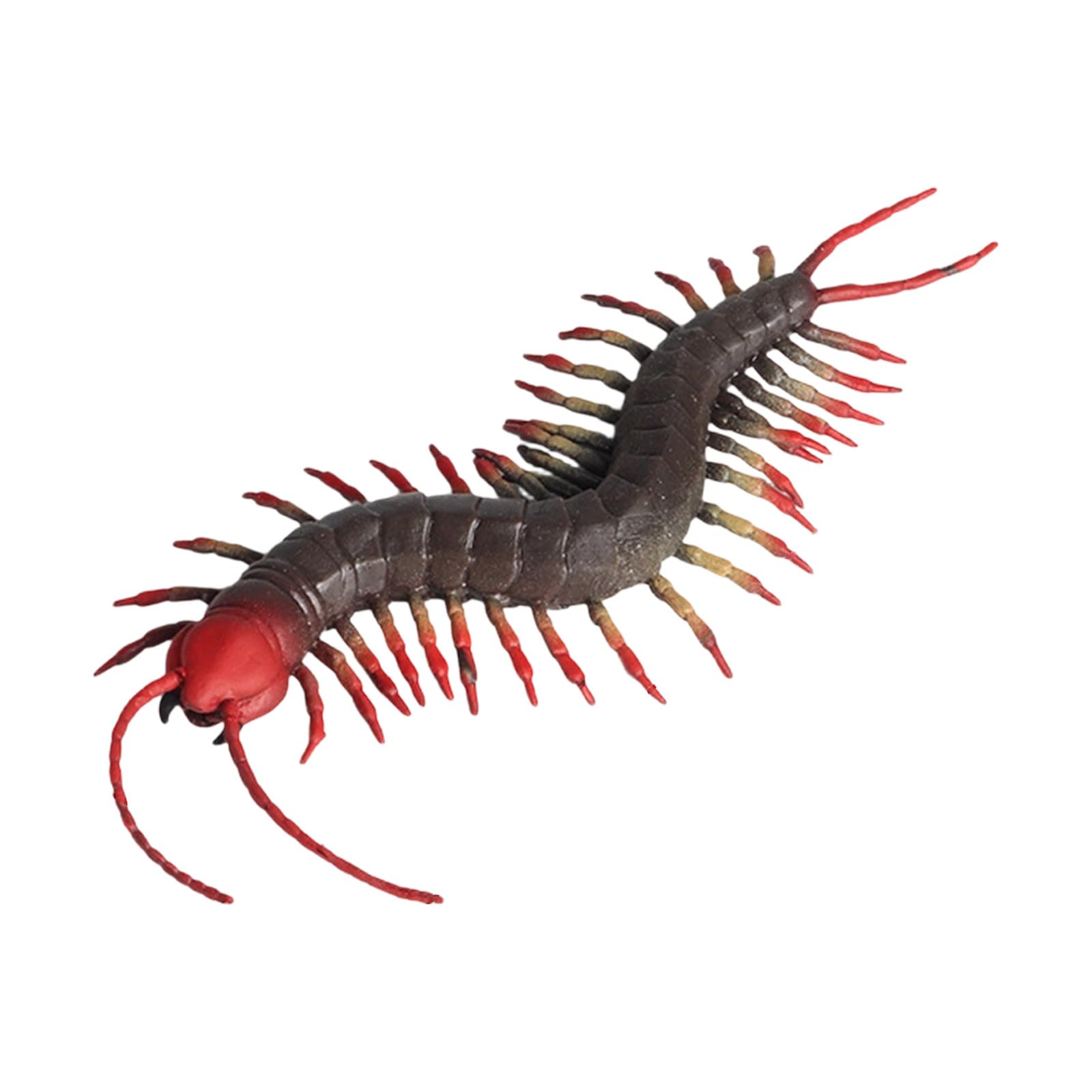 Generisch 2026 Stressabbauender Tausendfüßler, cm, weichem Gummi, realistisch, wiederverwendbar, ideal für Partys, Schulprojekte oder Streiche (Black, 23x7x2cm)