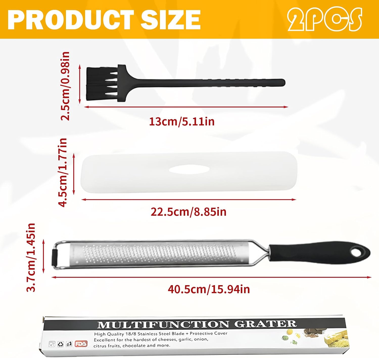 Zester Grater,Zester Tool,Pro Kitchen Tool For Cheese Vegetable Ginger Garlic Nutmeg Citrus Lime Orange Fruit Zester,