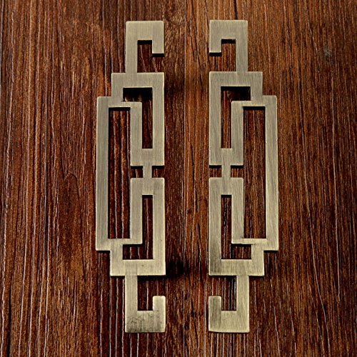 Mgoodoo Vintage Retro Style Handle Kitchen Cabinet Door Handles Drawer Knobs Furniture Hardware (10Pcs, 64mm Antique Bronze) - Image 3