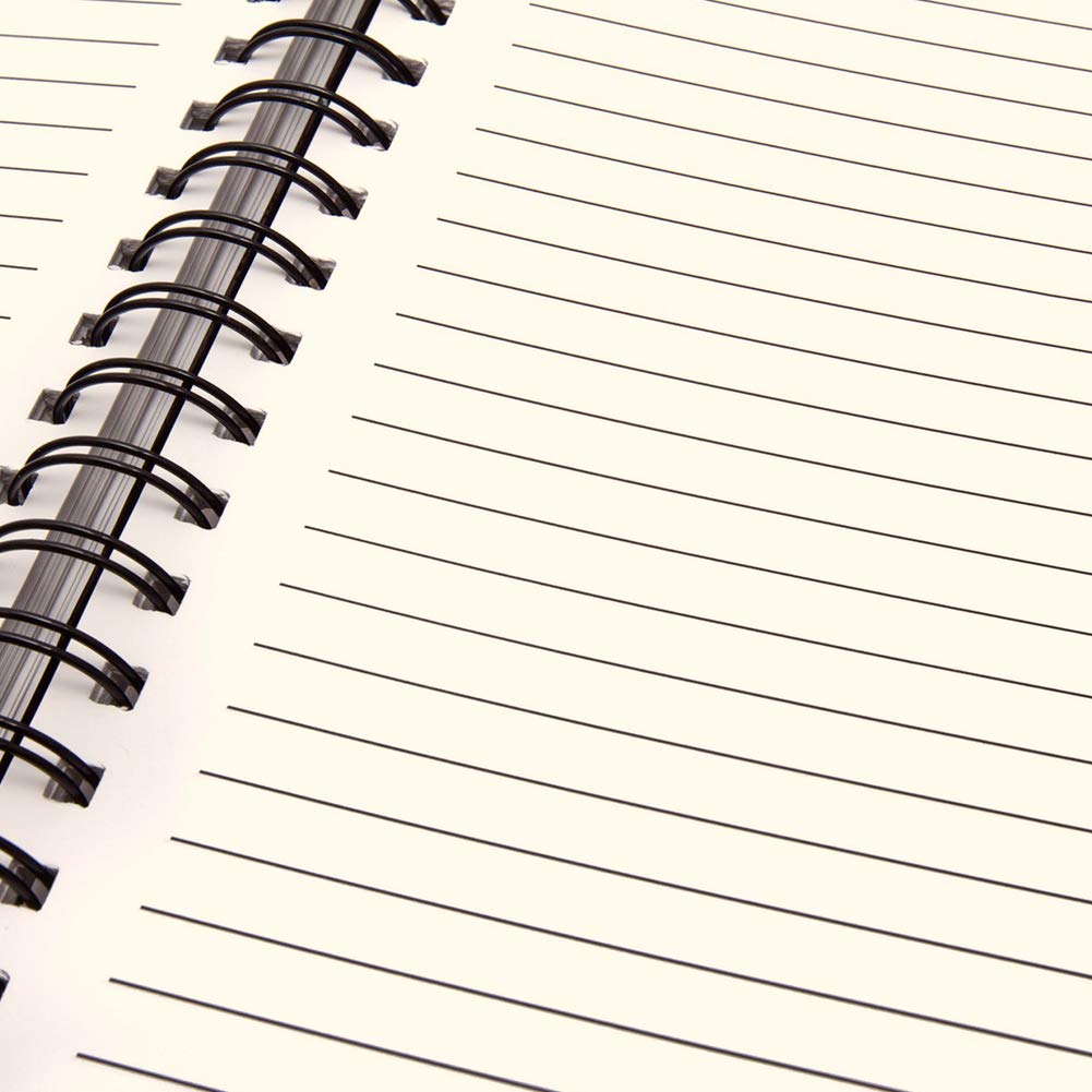 ABCDPP 5 Packs Spiral Notepad A4, A4 Notebook, 50 Pages/Kraft Cover - View #8