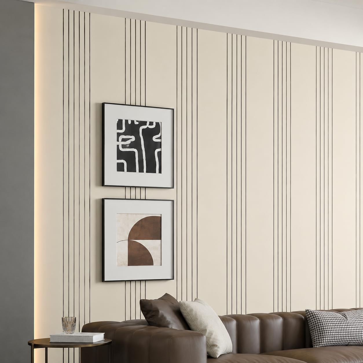 AMIGO Panel de pared de listones de PVC para despegar y pegar, 299,7 x 40 cm, autoadhesivo, grueso, imitación de madera, paneles de pared insonorizados 3D para paredes y techos