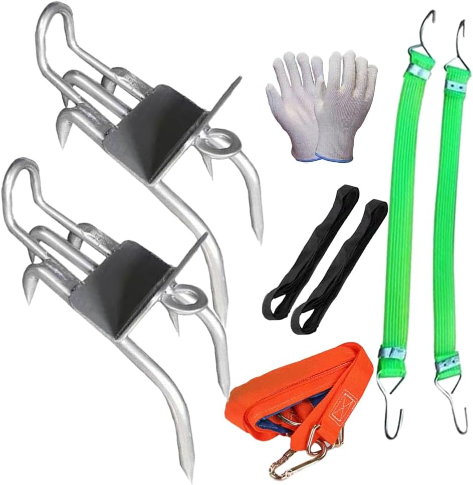 Outdoor Tree-Climbing Anti-Slip Cat Claw Shoes Set, 2025 Upgrade Tree Climbing Spikes, Portable Tree Climbings Gear for Tree Work