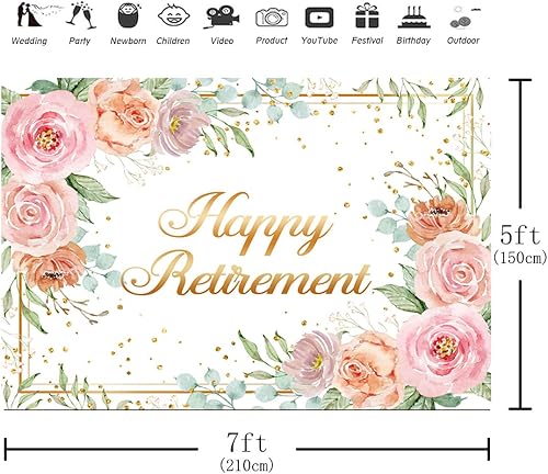 Miniatura 4 de Aperturee Telón de fondo de oro rosa de 7 x 5 pies, color rosa, floral, oro rosa, con purpurina, fondo de fotografía para niñas y mujeres,