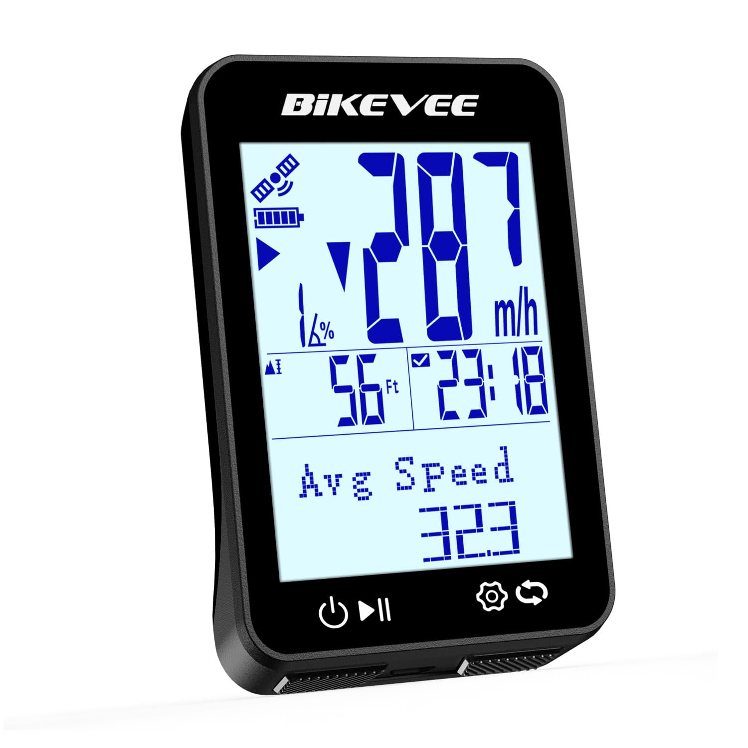 Komputer rowerowy GPS, bezprzewodowy, tachometr rowerowy z aplikacją Bluetooth i 12 językami, wodoszczelność IPX7, automatyczne podświetlenie, wyświetlacz FSTN 2,4 cala