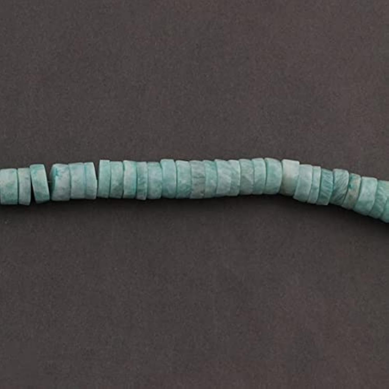 Amazonite Faceted Heishi perles naturelles pour bijoux chargés d'émotion