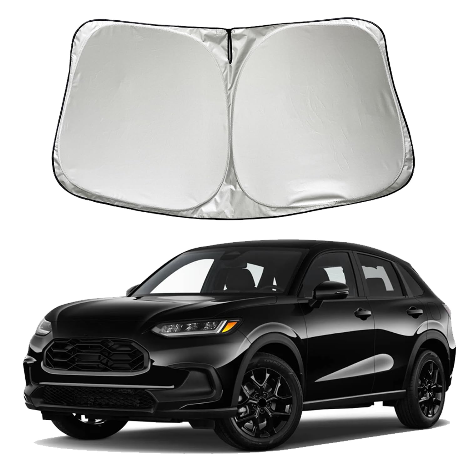 SZYUCHEN Car Windshield Sun Shade Sunshade Compatible with Honda HRV HR-V 2026 2025 2024 2023 LX Sport EX EX-L Accessories, Car Front Window Sun Shield