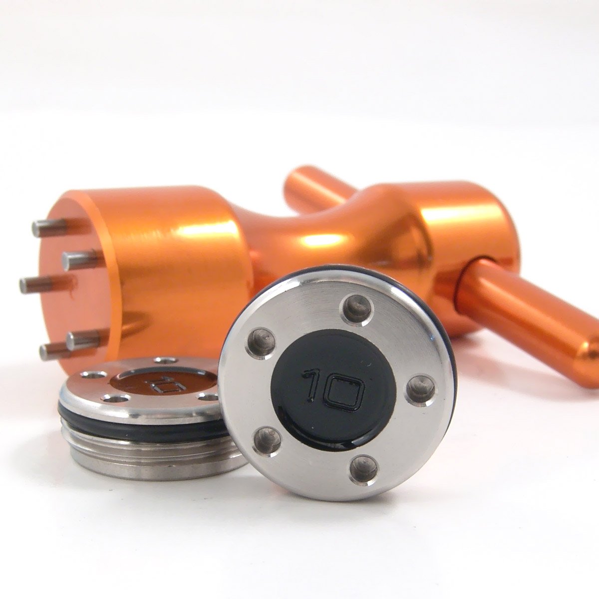 19th Hole Custom Shop 2 of 10g Black Weights for Scotty Cameron Putters with Wrench Tool (Gold)