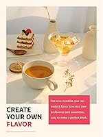 Vista 6 de TeeLux White Peach Oolong - Té de hojas sueltas, aroma a melocotón y sabor ligeramente dulce, té caliente y helado, 5.3 onzas