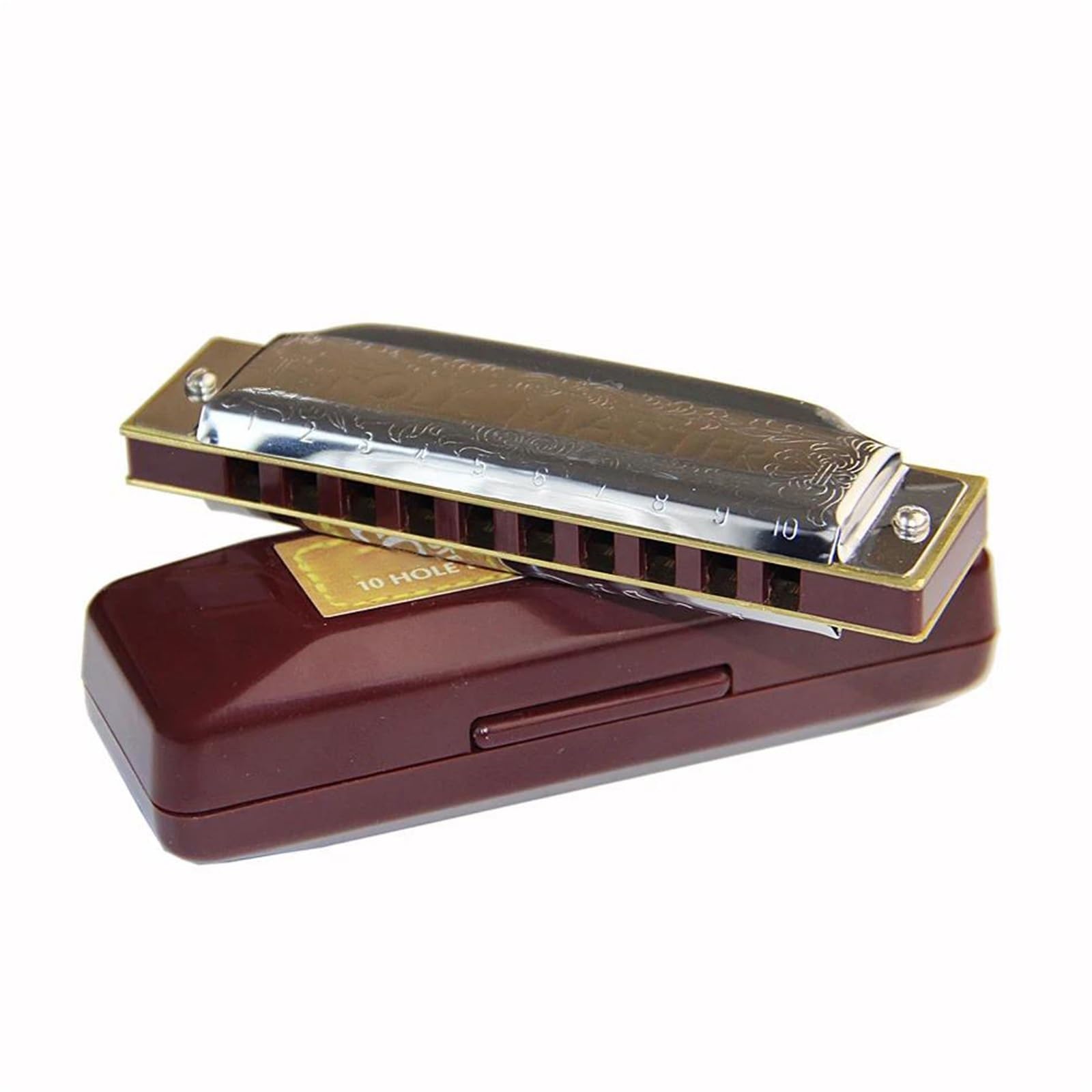 Armonica Professionale Armonica Blues Diatonica Standard Per Principianti 10 Fori Tonalità Di Do Regalo Musicale(Key of Ab)