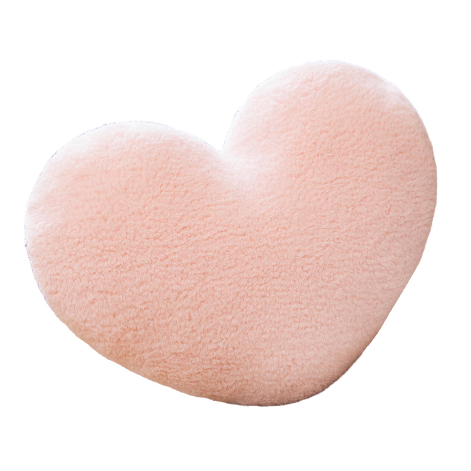 Nucelit French Heart Cushion Plushes Cover Breathable Filling for Comfortable Relaxation Plushes Love Shape Throw Pillow