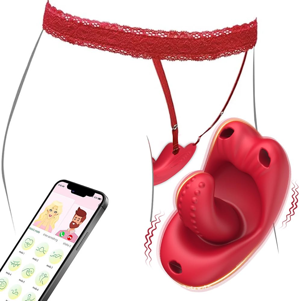 Vibratoreper Donna Professionale Piccolo Wireless, Mini Vibratore Clitoride Punto g Mutandine Vibranti, Lingua Vibrante Clitoride, Vibratore Sexytoysys Donna Coppia Sex Toys Sessuali per Sex Toy