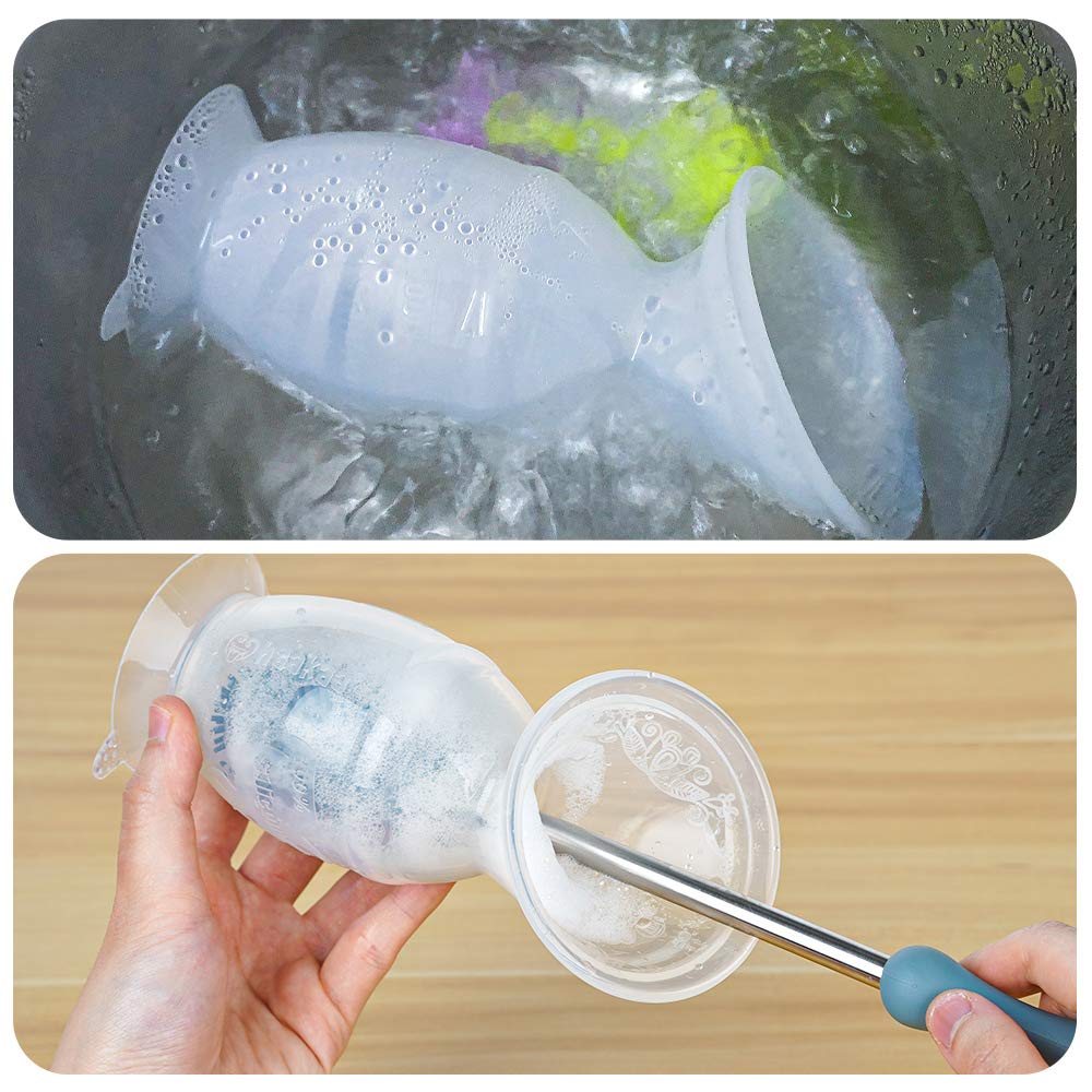 🔥 Cashback up to 70% Haakaa Silicone Breast Pump with Suction Base and Flower Stopper 100% Food Grade Silicone BPA PVC and Phthalate Free (5oz/150ml) (Purple)