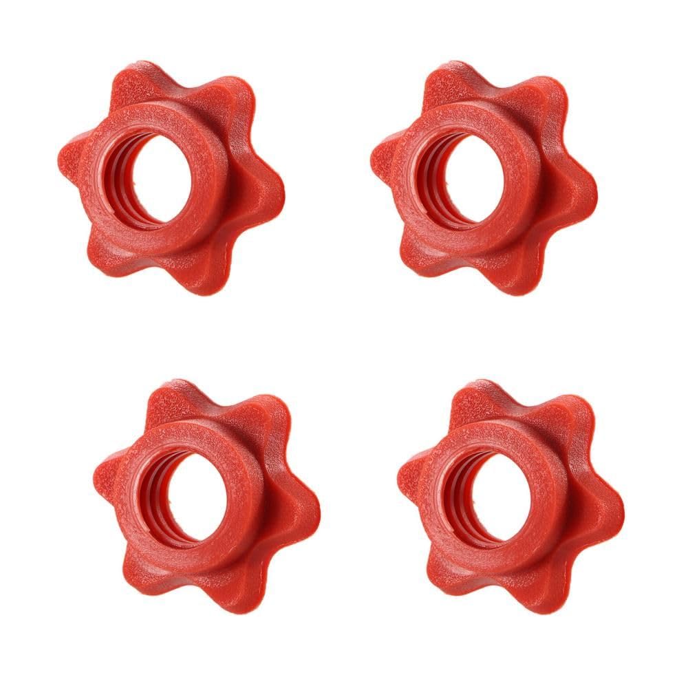 Kopida Lot De 4 écrous Hexagonaux En Plastique Antidérapant Pour Haltères - 25 Mm - Pour Haltérophilie, Fitness, Exercice