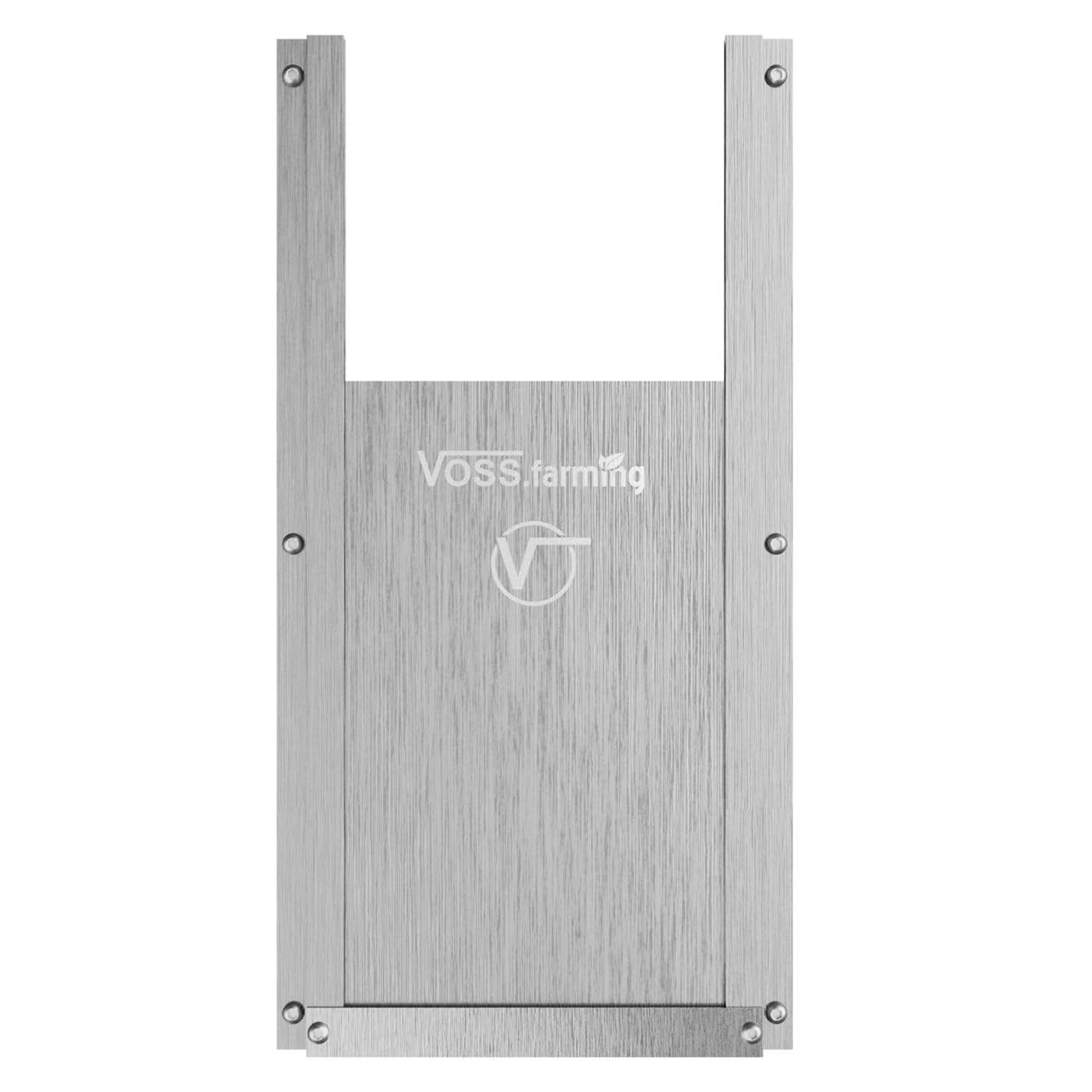 VOSS.farming Hühnerklappe Tür, Hühner-Schiebetür für automatische Hühnerklappe, Alu 220 x 330mm, Hühnertür, Aluminiumklappe