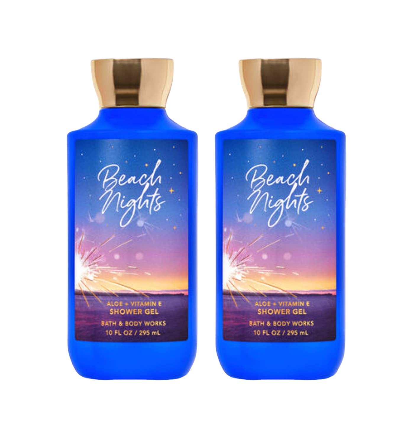 Bath & Body Works Shower Gel Gift Sets 10 Oz 2 Pack (Beach Nights)