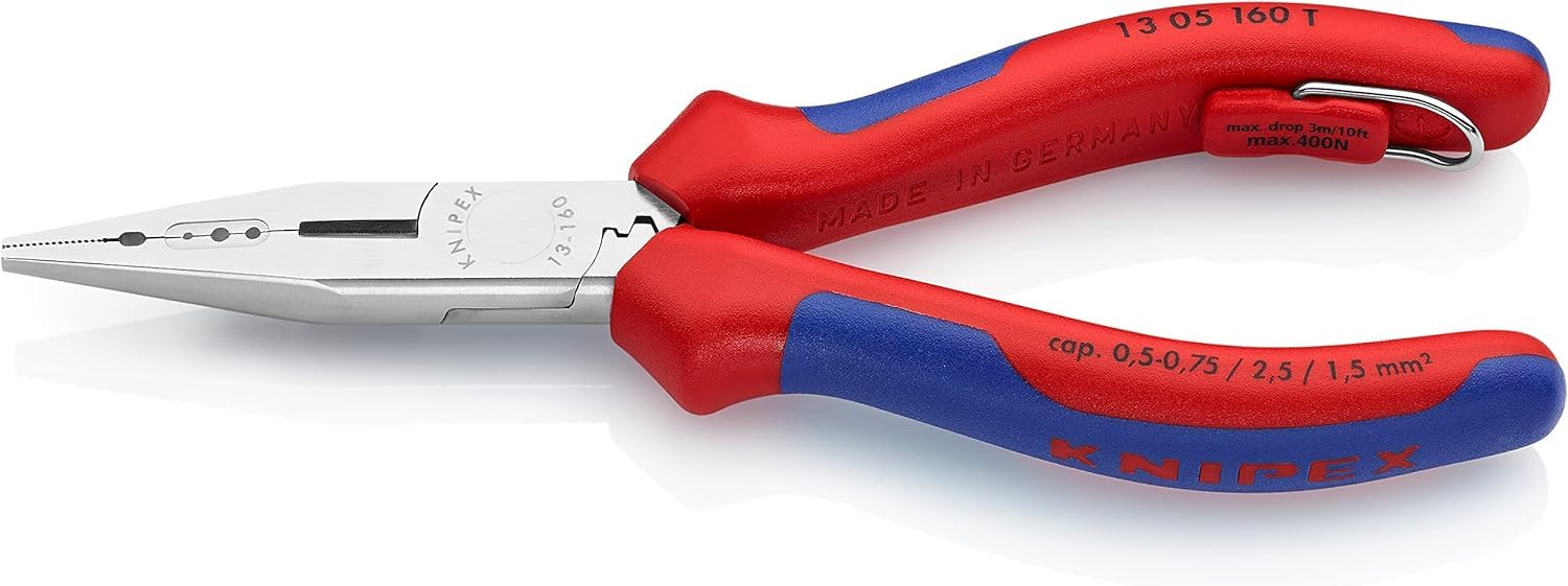 KNIPEX Bedradingstang met kunststof bekleed 160 mm, 13 01 160