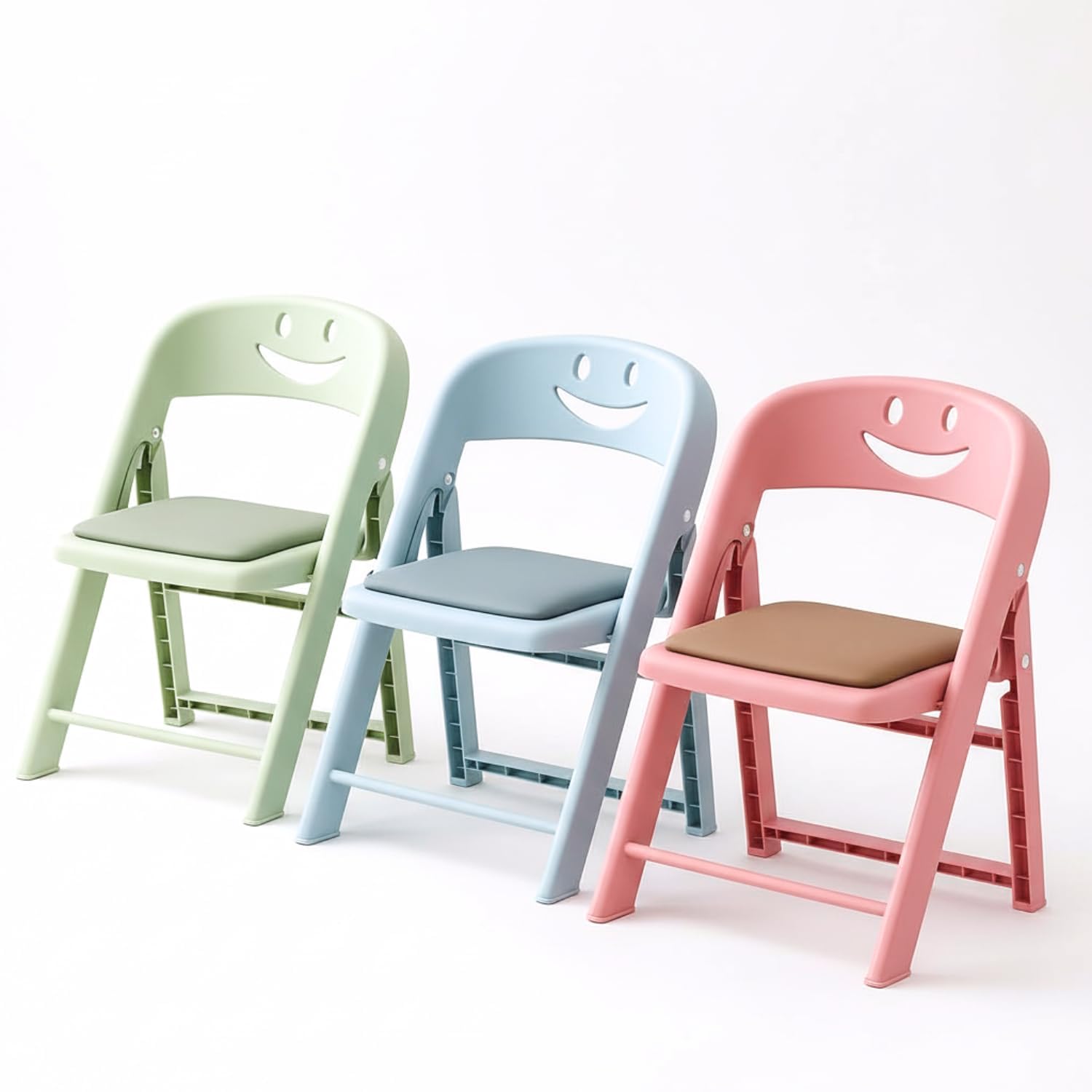 Plastic Foldable Kids Chair with Backrest Lightweight, Durable & Portable Study Chair for Kids Space-Saving Folding Stool Chair for Dining, Study, Living Room (Multicolor)-image-22
