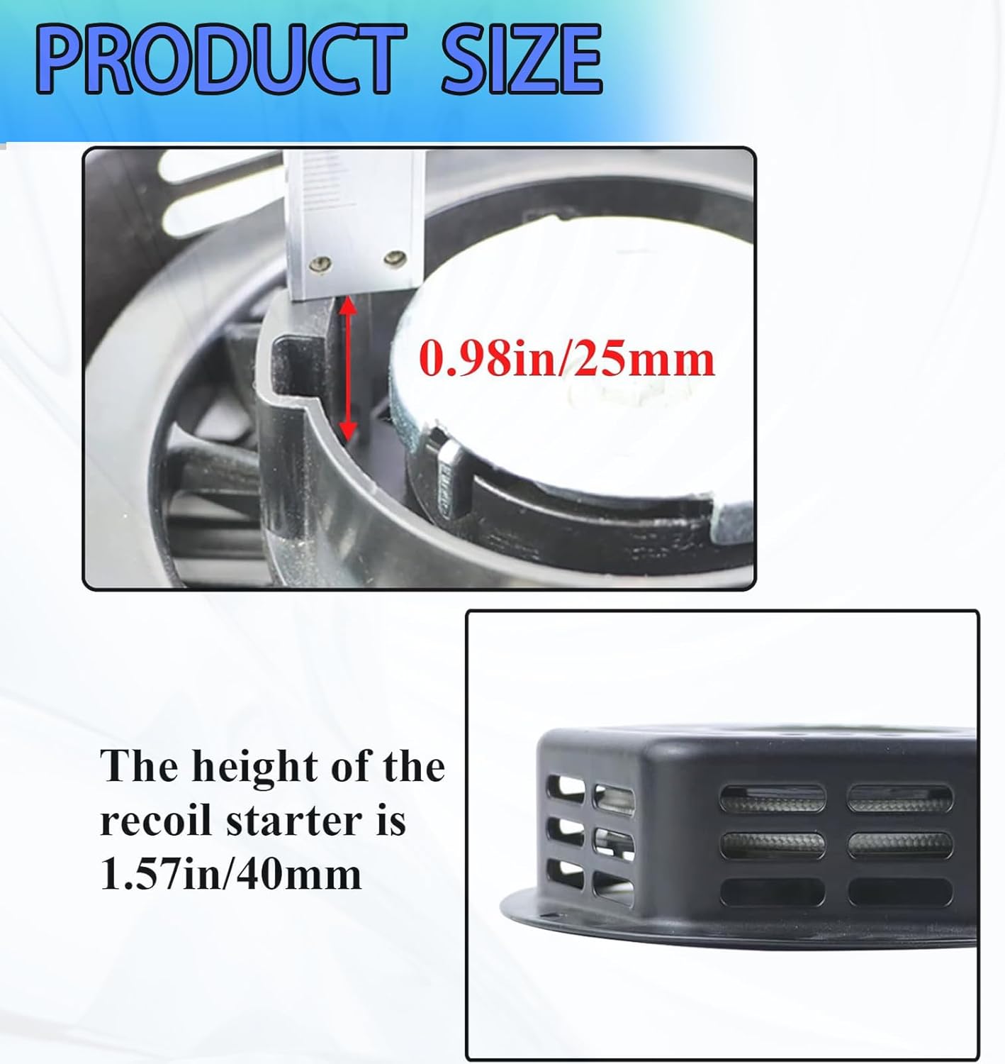 abliubale 196cc Recoil Starter Assembly Compatible with Champion 212cc 224cc Pull Start Assembly 3500w 4000w Generator Part#22.061000.00