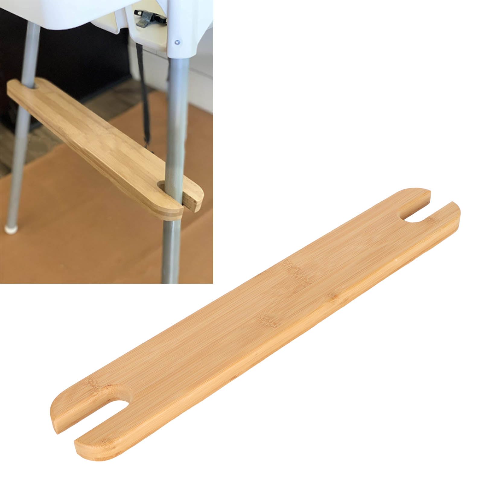 Reposapiés para silla alta, altura ajustable, evita resbalones, sillas altas para bebé, pedal, reposapiés de madera de bambú, accesorios para silla alta