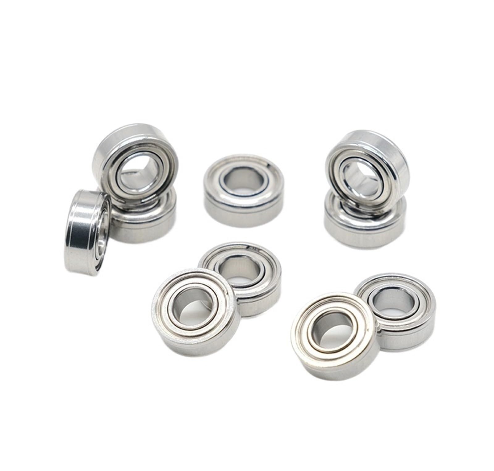 Bimetal Seal Shield Micro Deep Groove Bearing 10pcs MR115ZZ 5 * 11 * 4mm ABEC-7 Miniature Ball Bearings