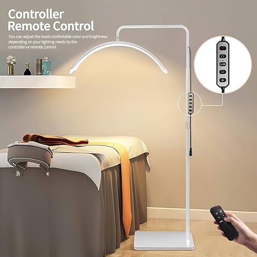 Miniatura 7 de Lámpara de pestañas para farol de anillo esteticista técnico de pestañas, luz de media luna para extensiones de lámpara de pestañas LED, tatuadores,