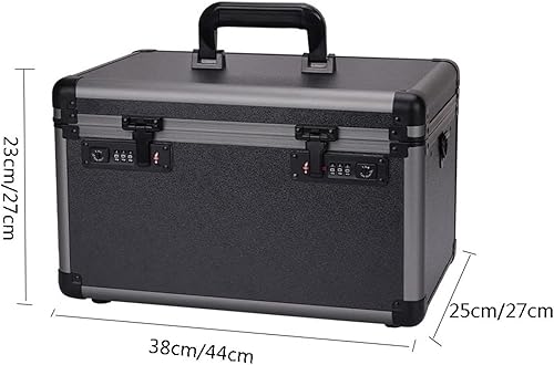 Miniatura 2 de Caja de herramientas Caja de herramientas portátil de aluminio duro Estuche de herramientas de almacenamiento Maleta Caja de almacenamiento de