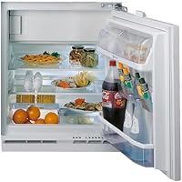 Bauknecht KSU 8GF3 Unterbau-Kühlschrank mit Gefrierfach/Elektronische Temperaturregelung/Warnsignal-Störungen: optisch/LED-Licht/Superkühlfunktion/Abtauautomatik im Kühlteil/Sicherheitsglas