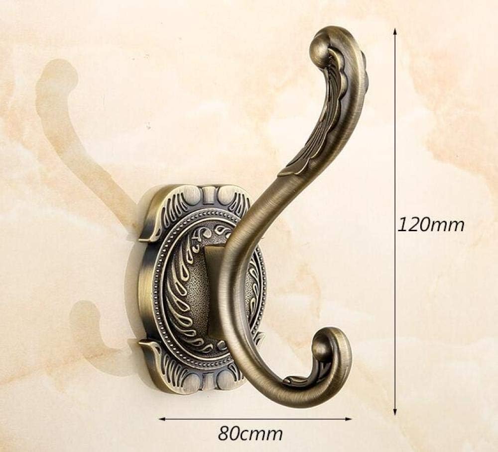 Kleiderhaken, Retro-Haken, Doppeltür- und Wandhaken. Antike Doppeltür- und Wandhaken. Badezimmerzubehör. Einzel-Kleiderhaken aus Antik-Bronze